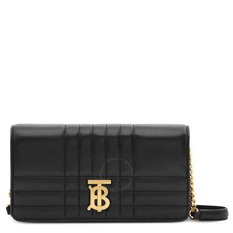 burberry 8062338|Burberry Ladies Black Quilted Leather Lola Wallet With.